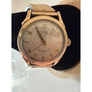 Vintage Rare ELGIN Watch Shockmaster Automatic Self-Winding 10K Gold Filled